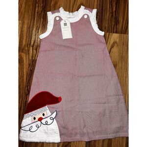 Lil Cactus NEW Girls Size 5 Red & White Stripe Santa Swing Dress‎